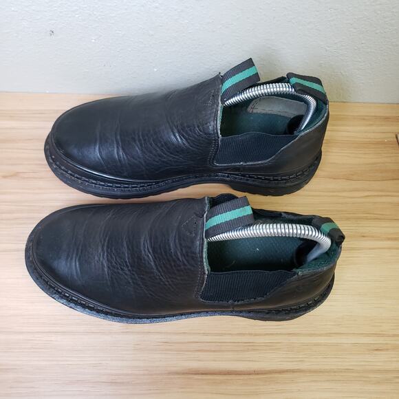 Georgia Giant Women's Size 8 Romeo Slip On Shoes Black Leather Workwear - Picture 6 of 8